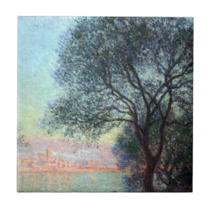 Antibes in the Morning by Claude Monet Ceramic Tile
