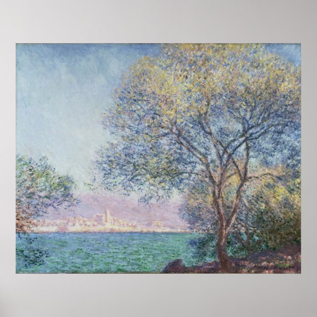 Antibes in the Morning, Claude Monet, 1888 Poster (Front)