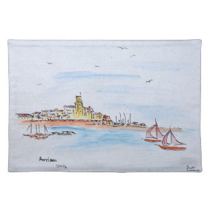 Antibes on the Mediterranean, France Cloth Placemat