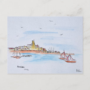 Antibes on the Mediterranean, France Postcard