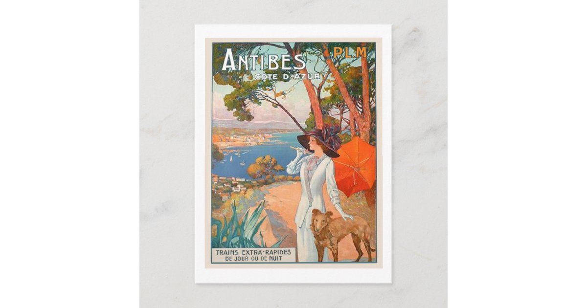 Antibes Poster Post Card | Zazzle