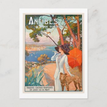 Antibes Poster Post Card by grandjatte at Zazzle