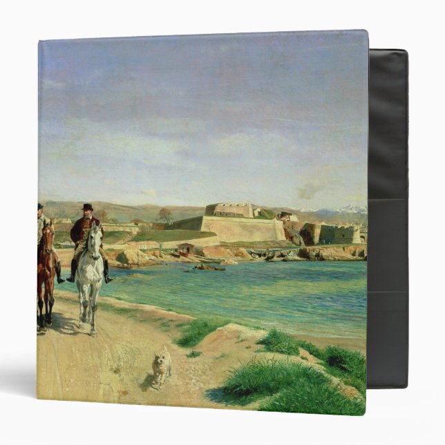 Antibes, the Horse Ride, 1868 Binder (Front/Inside)