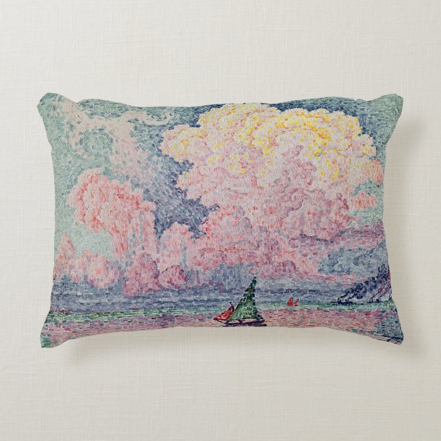 Antibes, the Pink Cloud, 1916 Accent Pillow (Front)