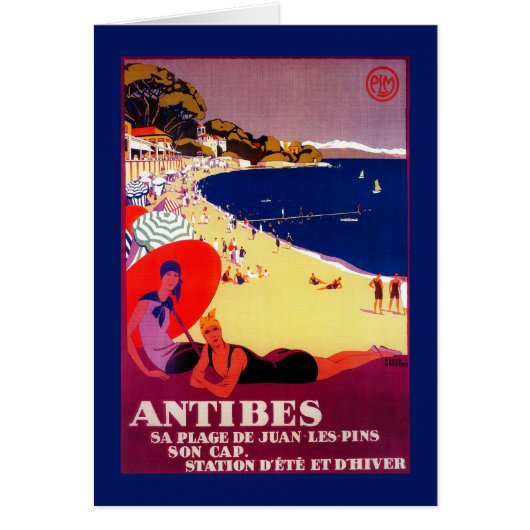 Antibes Vintage PosterEurope Cards (Front)