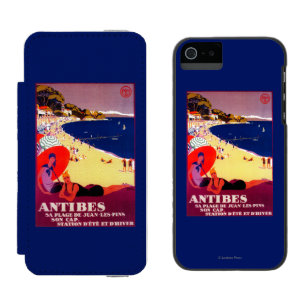 Antibes Vintage PosterEurope iPhone SE/5/5s Wallet Case