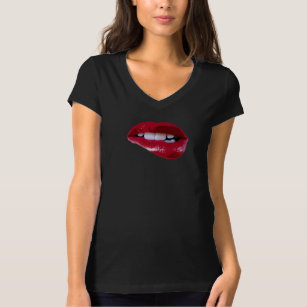 Bite Lip T-Shirts - Bite Lip T-Shirt Designs | Zazzle