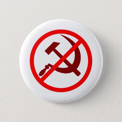 anticommunist pinback button