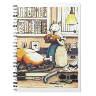 Antics in the Kitchen spiral notebook