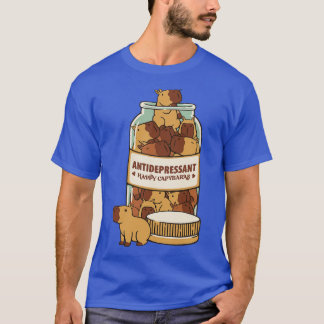 Antidepressant Capybara by Tobe Fonseca T-Shirt