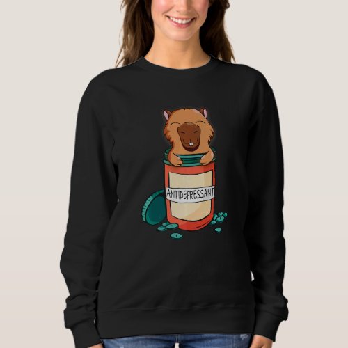 Antidepressant Capybara Capibara Premium Sweatshirt