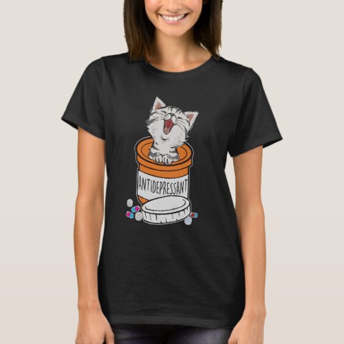 Antidepressant Cat  T_Shirt