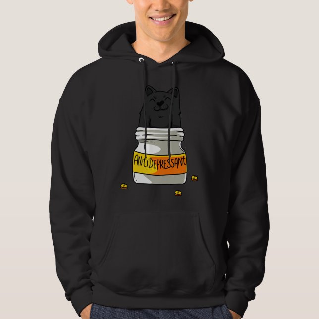 Antidepressant Cats Kitty Lover Animal Kitten Owne Hoodie (Front)