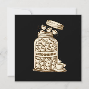 Antidepressant coffee spill invitation