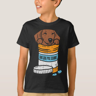 Antidepressant Dachshund Weiner Sausage Dog Animal T-Shirt