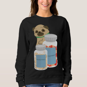 Antidepressant pug Classic T-Shirt 882 Sweatshirt
