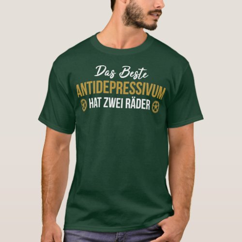 Antidepressant with Two Wheels Bike Rad Biker T_Shirt