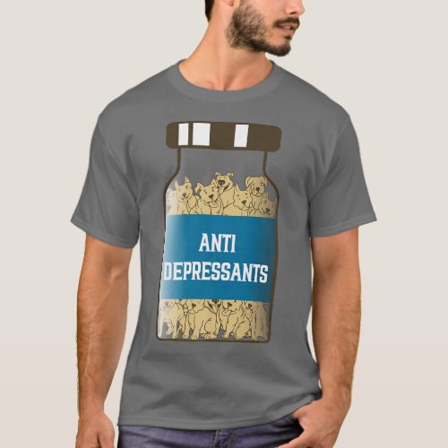 Antidepressants Love Pitbull Smile Dog Is Love P T_Shirt
