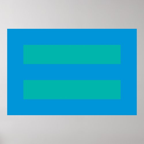 Antidiscrimination Flag 60x40 Poster