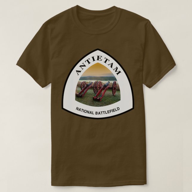 Antietam National Battlefield trail marker  T-Shirt (Design Front)