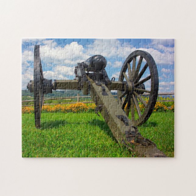 Antietam Saratoga Old Cannon. Jigsaw Puzzle (Horizontal)