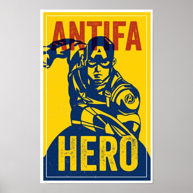 ANTIFA HEROES SERIES: Captain American Poster (Front)