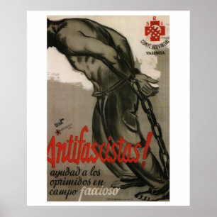Antifascist! Help the oppressed_Propaganda Poster