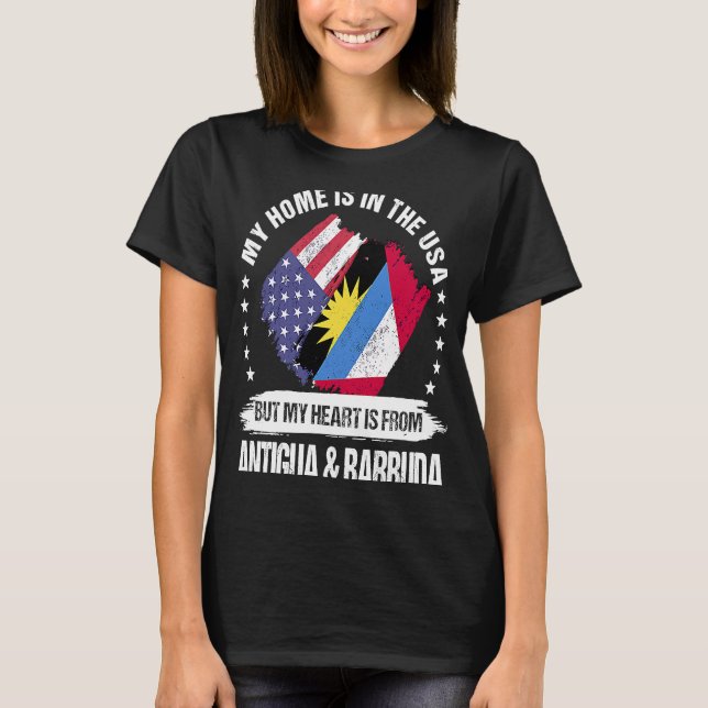 Antigua American Patriot Grown Proud My Heart is f T-Shirt (Front)