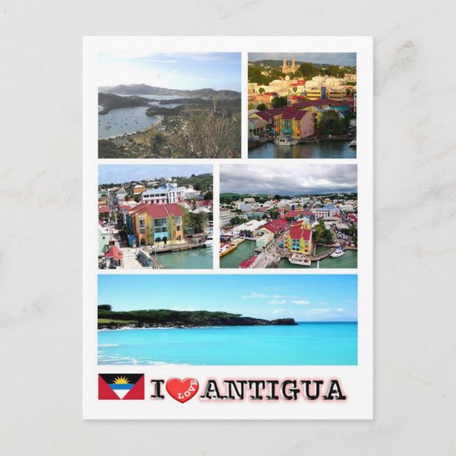 Antigua and Barbuda - Antigua - I Love - Postcard (Front)