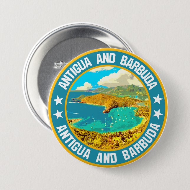 Antigua and Barbuda                                Button (Front & Back)