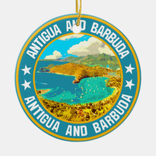 Antigua and Barbuda                                Ceramic Ornament