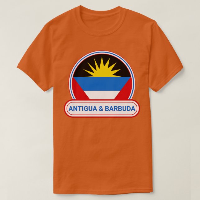 Antigua and Barbuda Country Badge Antigua and Barb T-Shirt (Design Front)