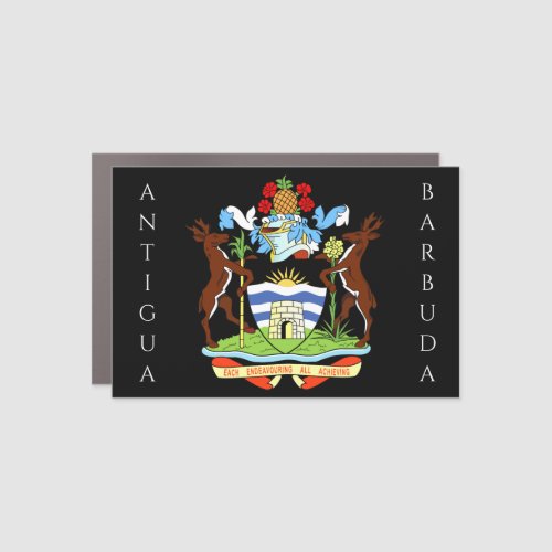 antigua and barbuda emblem car magnet