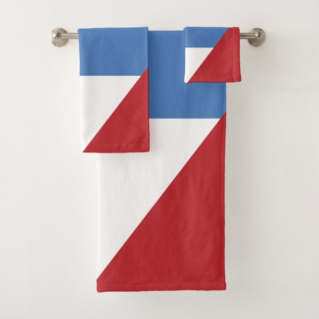 Antigua and Barbuda flag Bath Towel Set (Insitu)