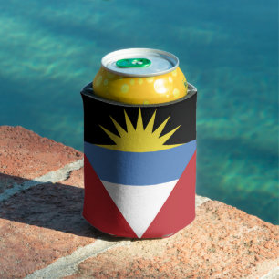 Antigua and Barbuda flag Can Cooler