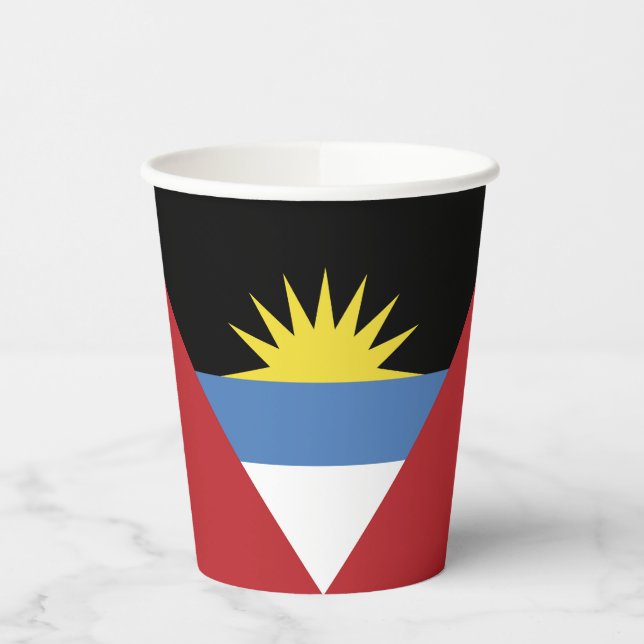 Antigua and Barbuda flag Paper Cups (Left)