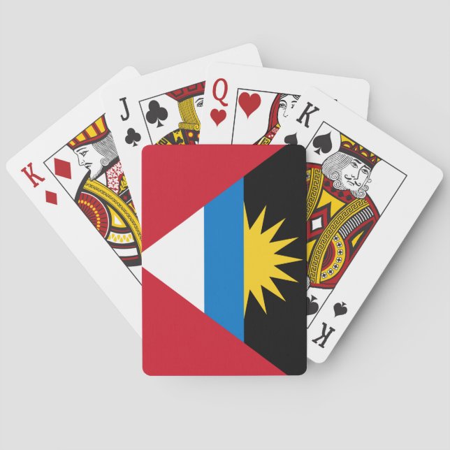 Antigua and Barbuda Flag Poker Cards (Back)