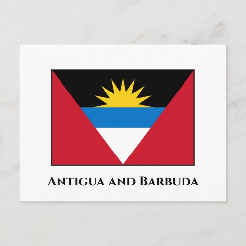 Antigua and Barbuda Flag Postcard
