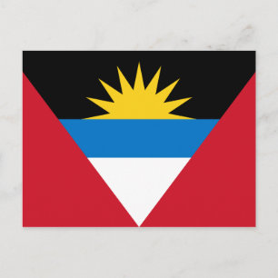 Antigua and Barbuda Flag Postcard