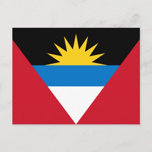 Antigua and Barbuda Flag Postcard