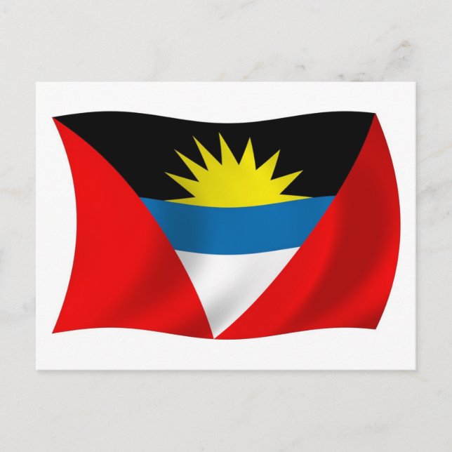 Antigua and Barbuda Flag Postcard (Front)