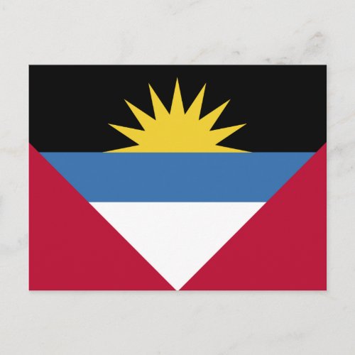 Antigua and Barbuda Flag Postcard