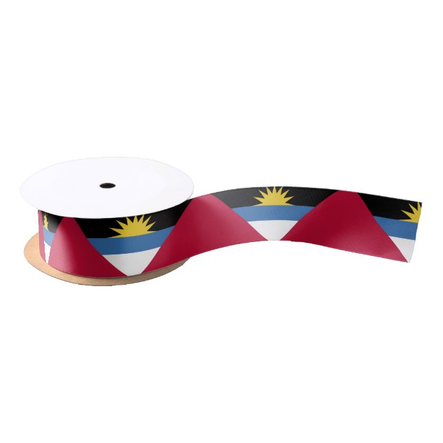 Antigua and Barbuda Flag Satin Ribbon (Spool)