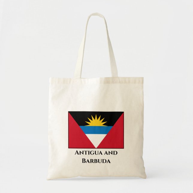 Antigua and Barbuda Flag Tote Bag (Front)