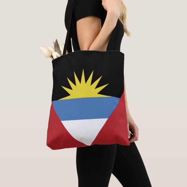 Antigua and Barbuda flag Tote Bag (Close Up)