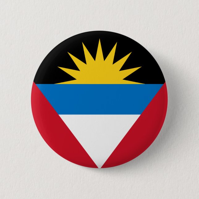 antigua and barbuda pinback button (Front)