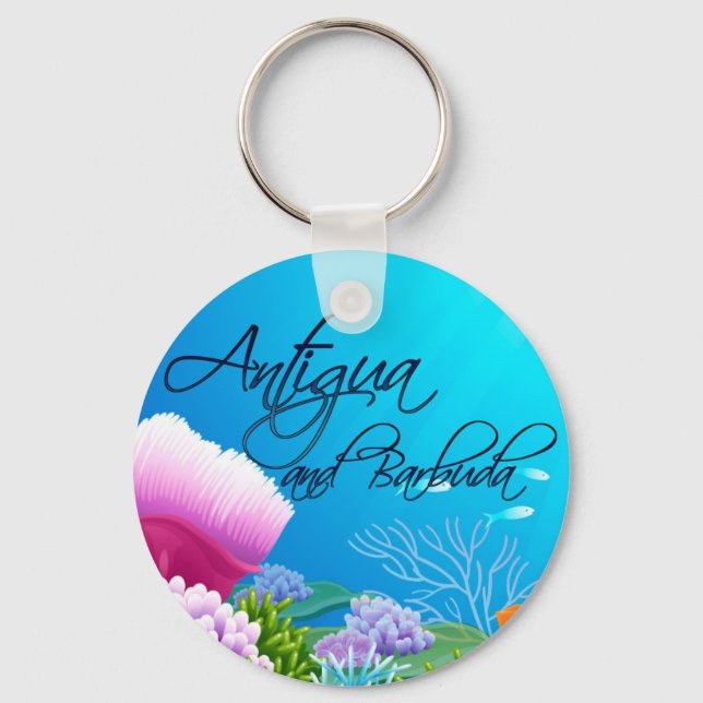 Antigua and Barbuda reef Keychain (Front)