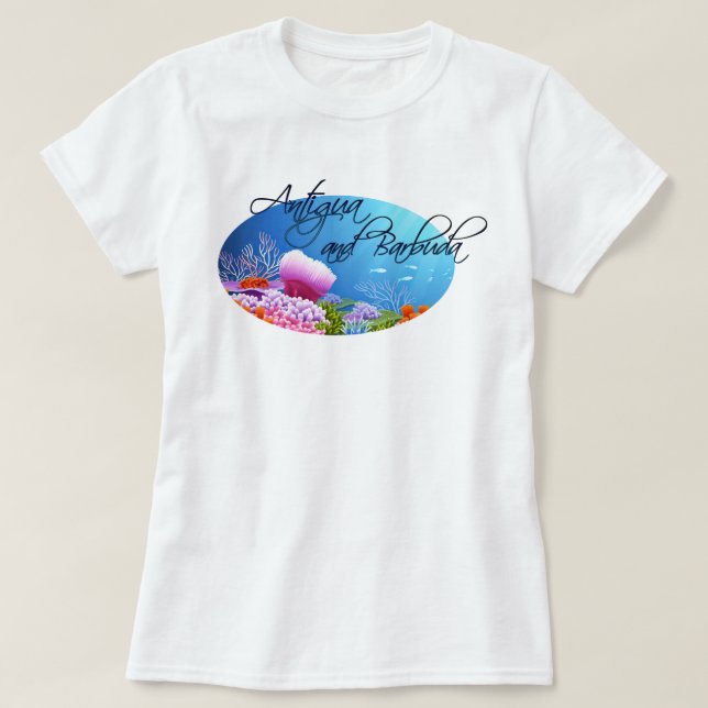 Antigua and Barbuda reef T-Shirt (Design Front)