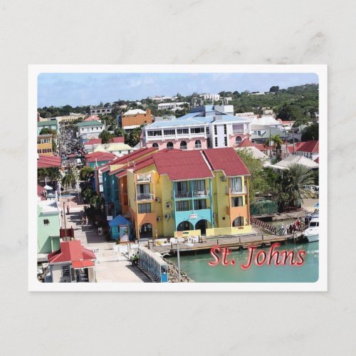 Antigua and Barbuda _ Saint Johns _ Postcard