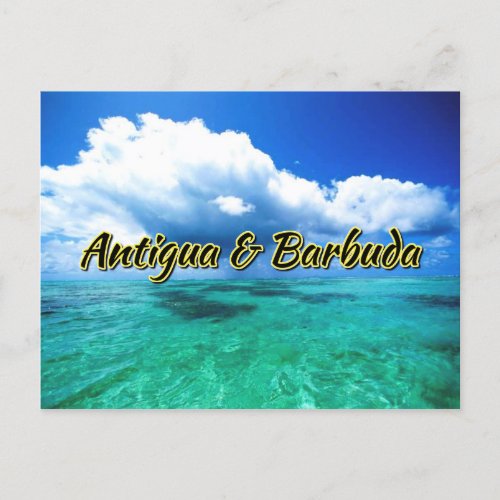 Antigua and Barbuda sea sky Postcard